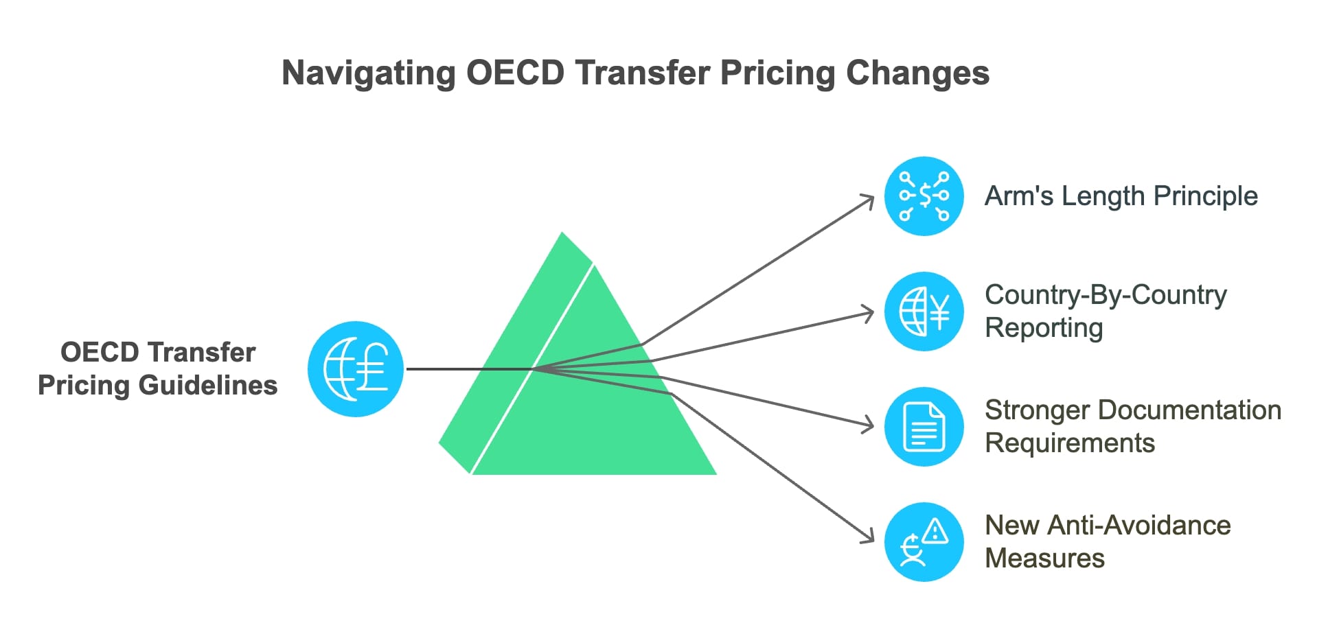 OECD transfer pricing changes infographic.