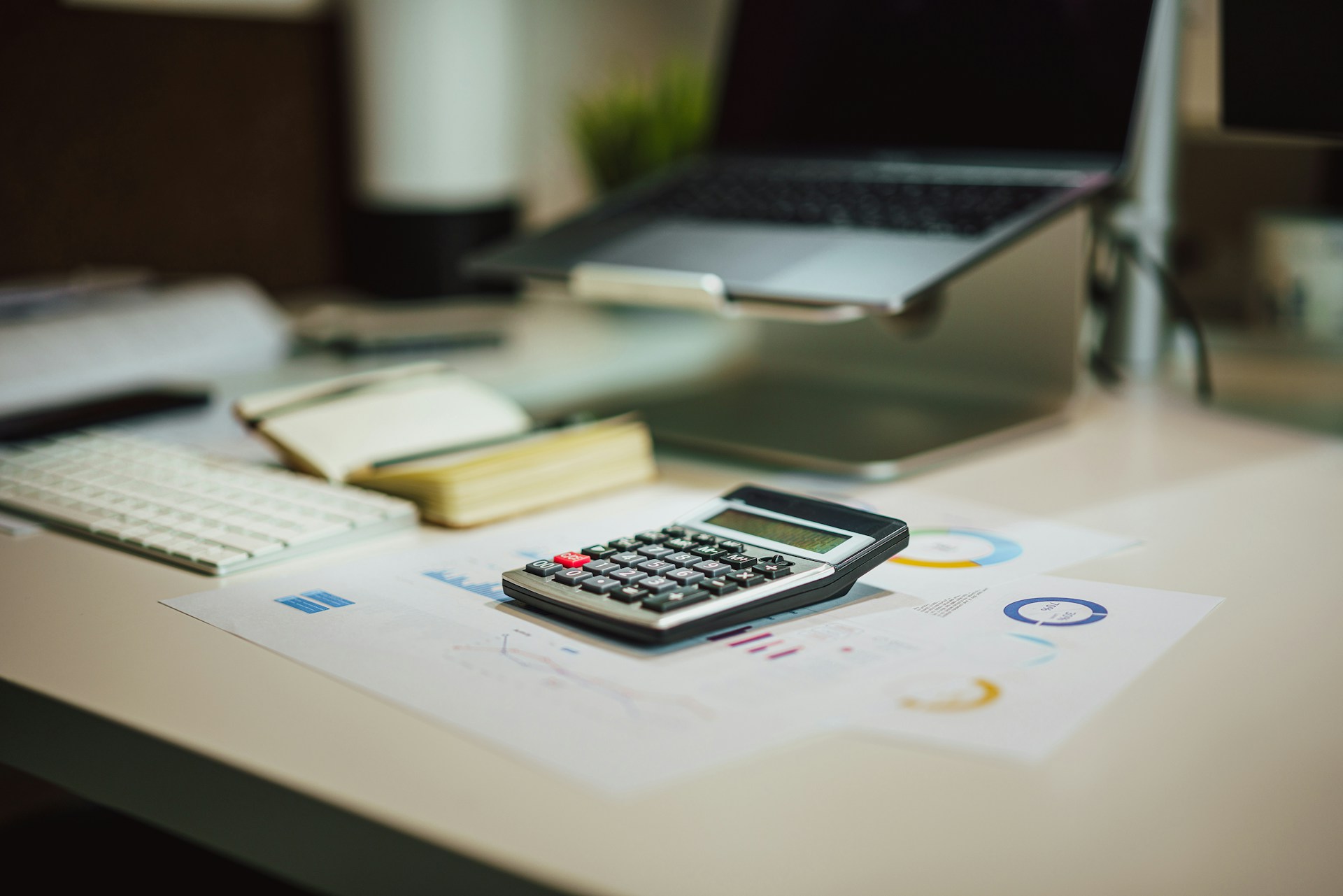 Calculator on desk